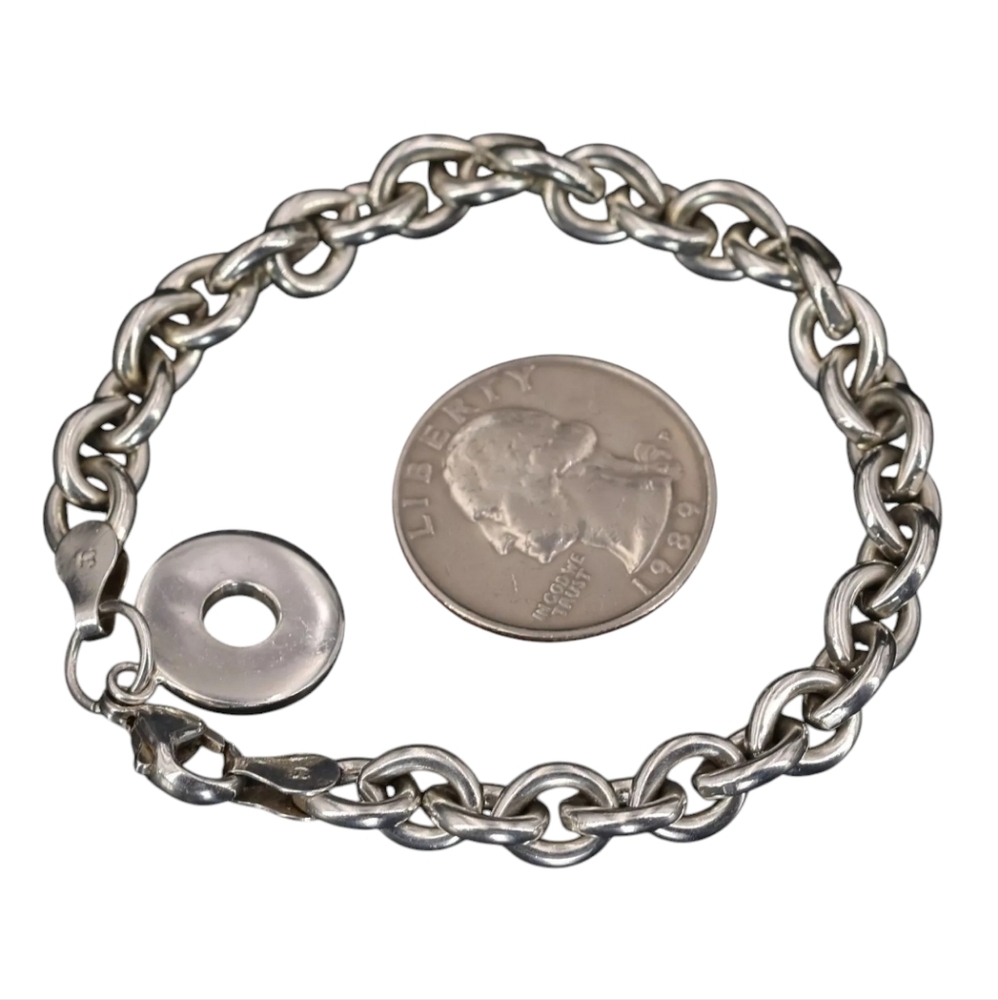 Authentic Tiffany and Co. Sterling Silver Charm Bracelet! - Picture 5 of 14